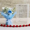 Rosa azul degradada - caja para mascotas mediana
