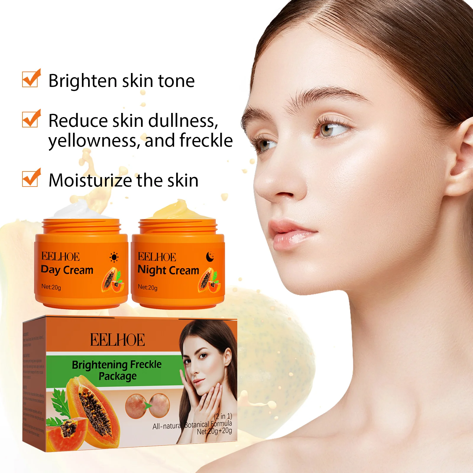 Eelhoe Bleaching Whitening Cream With Papaya Extracts Organic Papaya ...