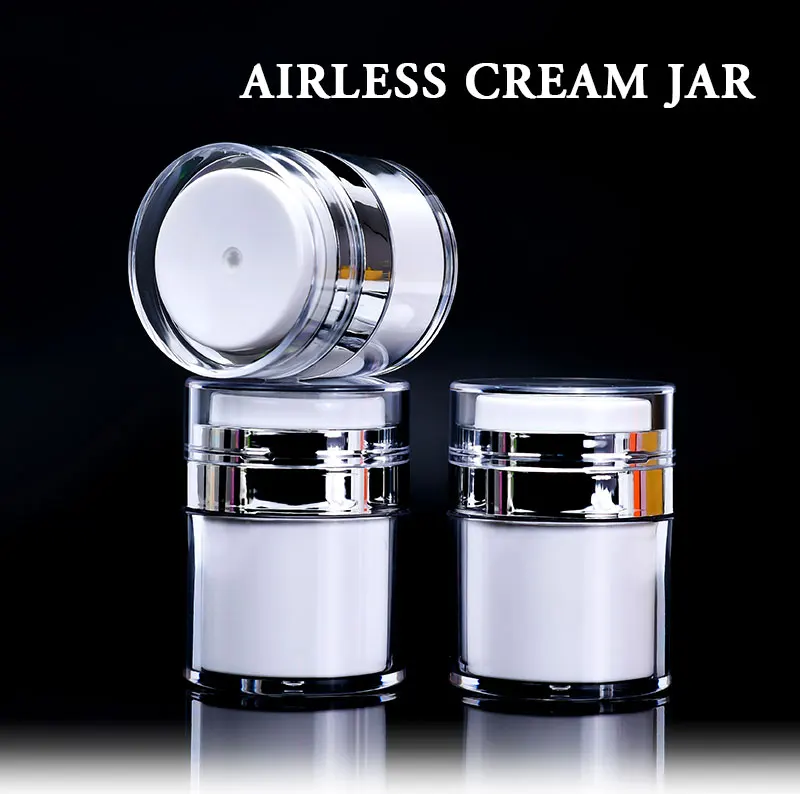 Luxury 15g 30g 50g 100g Personal Care Cream Airless Jar Plastic Airless