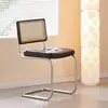Glossy black backrest + black leather seat cushion