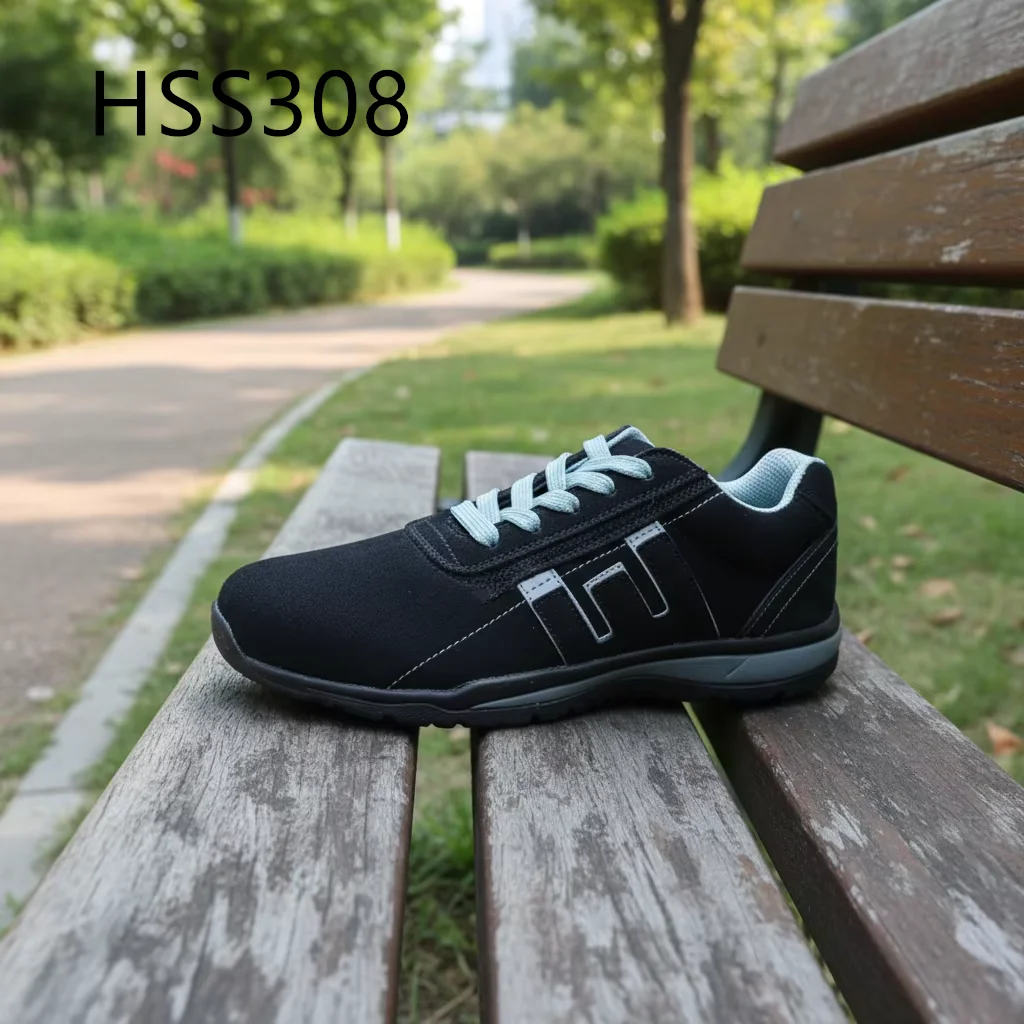 LXG,Summit Viewing Anti-hit&puncture Security Hiking Shoes Outdoor Enthusiast Natural Suede Leather Safety Jog Shoes HSS308