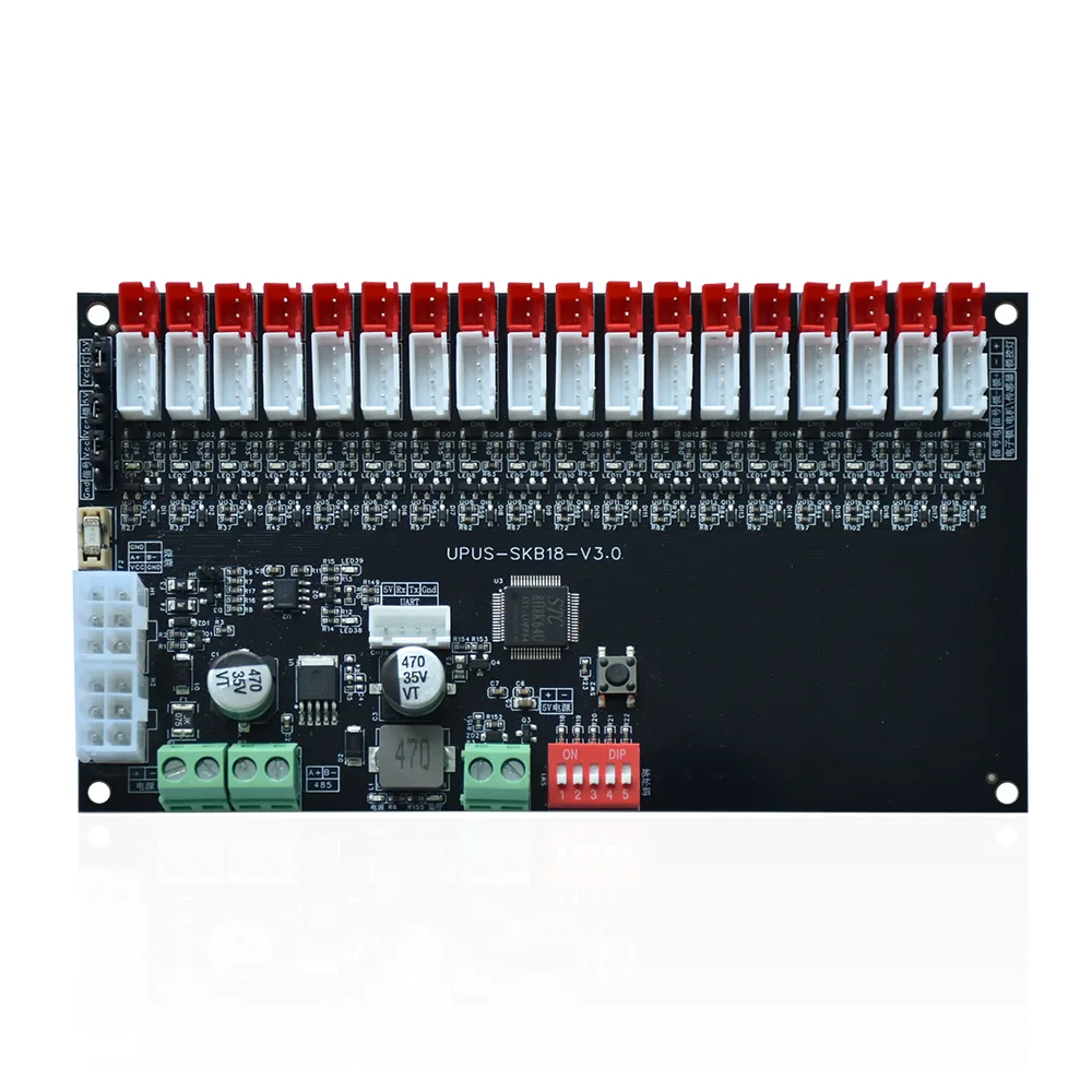 18-Channel Smart Lock Control Board Network Control System Circuit Board for Smart Lockers Express Cabinets PCBA Product