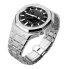 Silver Case+Stainless Steel Silver Band