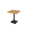 Table carrée en bois contreplaqué