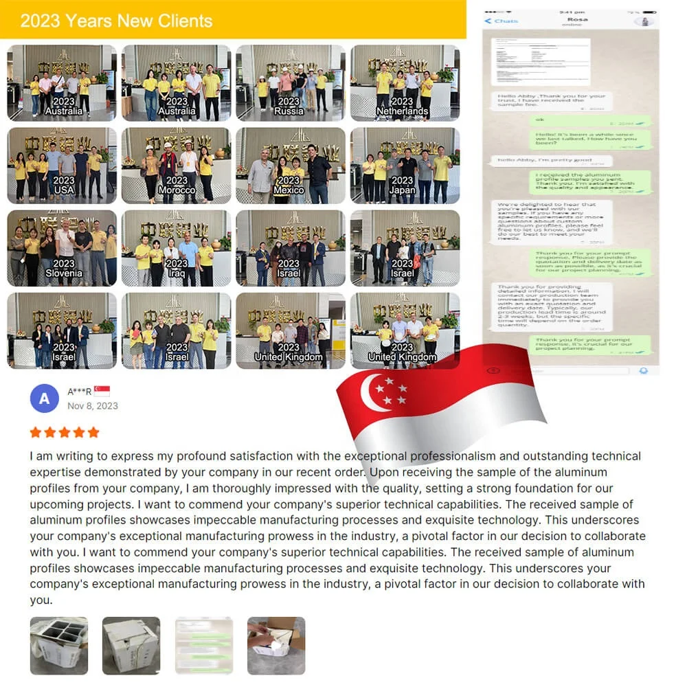 Custom 6063 T5 T6 Aluminum Extrusion Profile for Windows & Doors with Cutting & Bending Services T3-T8 Temper