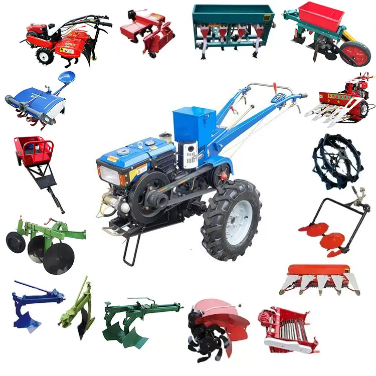 Agriculture Diesel Motocultivador Tractor Parts Cultivators Rotary Tiller Mini Walking Tractor
