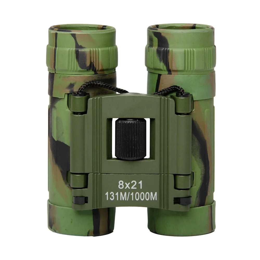 Kids Adults Binoculars Orange Lens 8x21 Binoculars for Outdoor