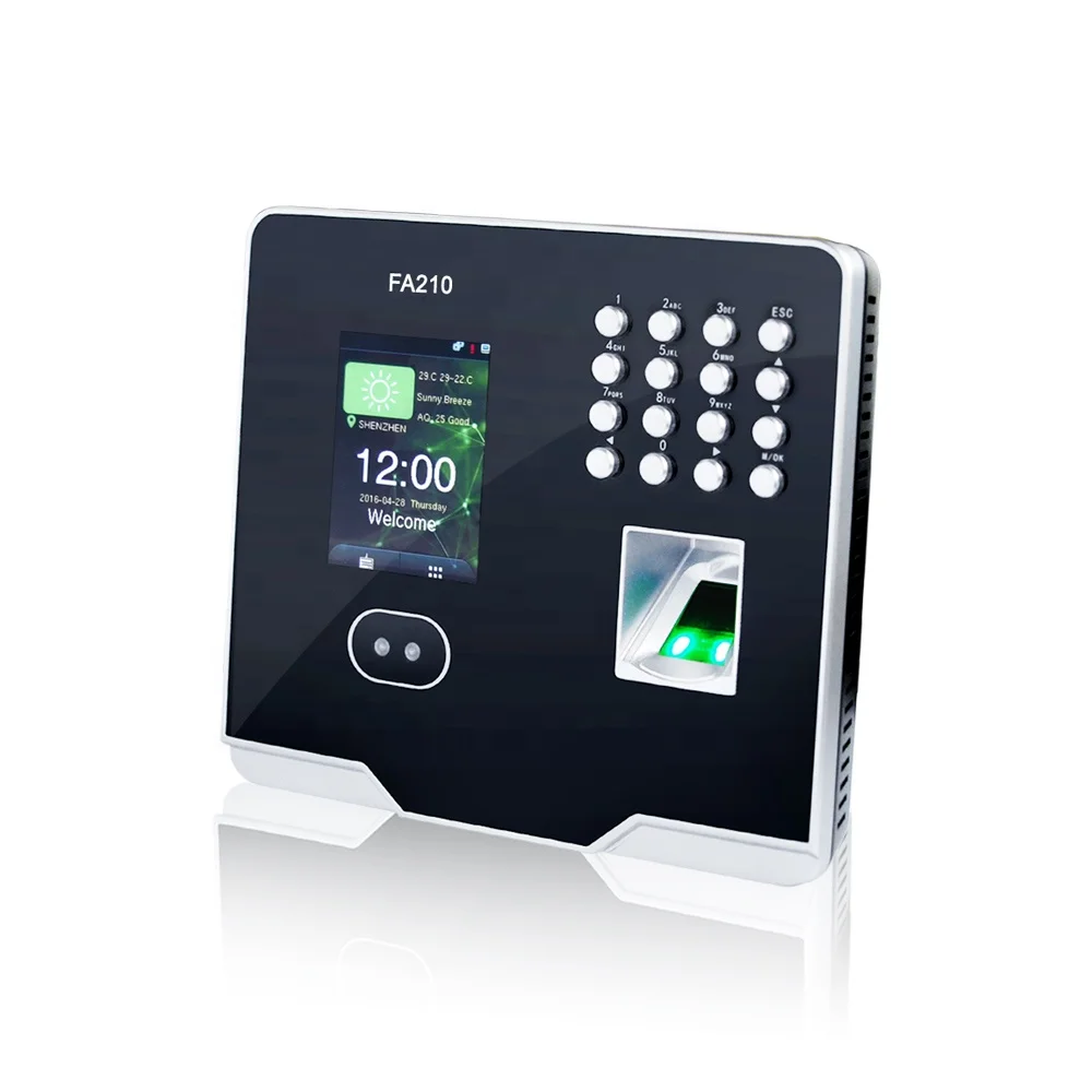 Webserver Cloud Software with Payroll 1500 Users 2000 Fingerprint Face Recognition Verification Time Attendance Device