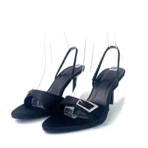 Custom Rhinestone Designer Shoes Sandals for Women and Ladies High Heels Luxury slippers Femmes Fashion