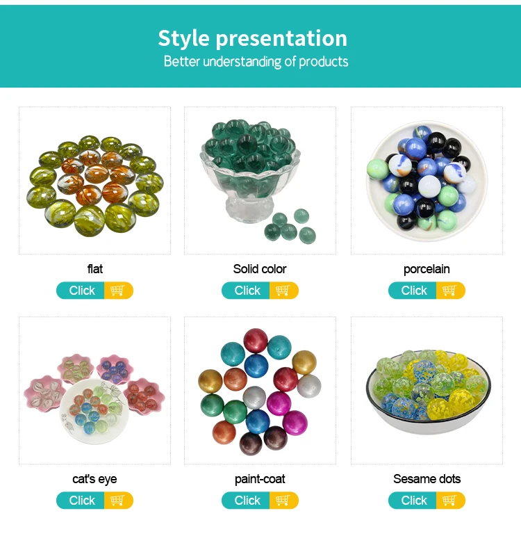 6 Colors Checkers Marbles 16mm Glass Marble factory