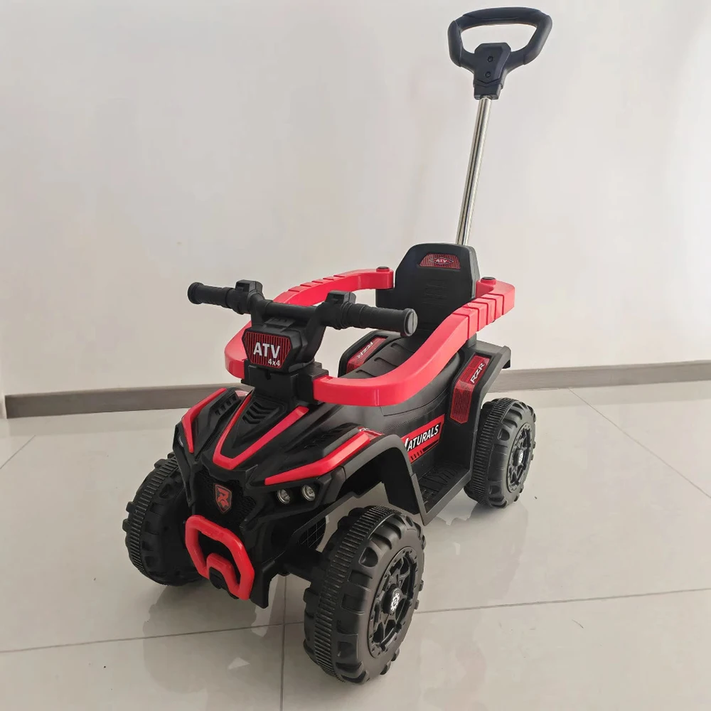 Children's Unisex Colorful Educational Battery-Powered Remote Control Ride-On Car Music Slide Metal Construction 2-7 Year Olds