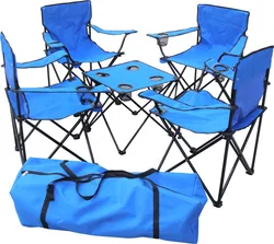wholesale outdoor folding picnic chair solid cloth beach fishing portable table and chair combination