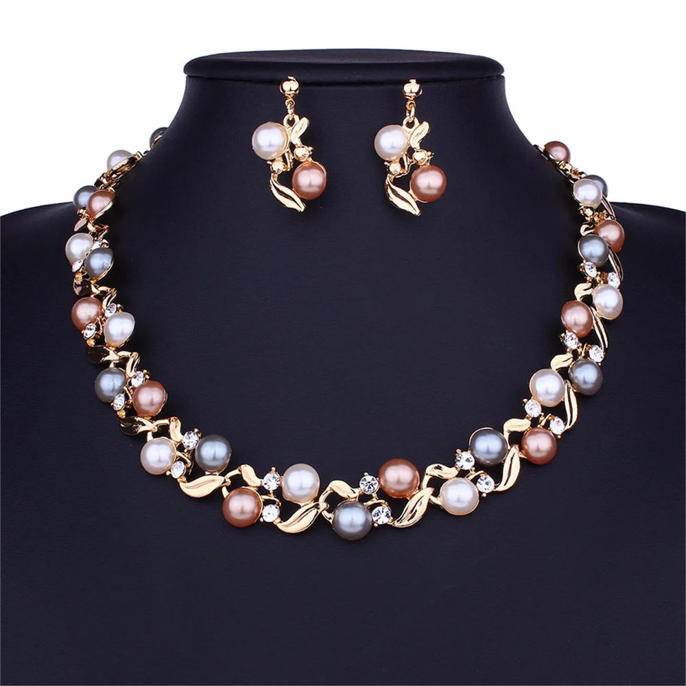 New Fashion Necklace Earrings Jewelry Set For Woman Fashion Jewelry ...