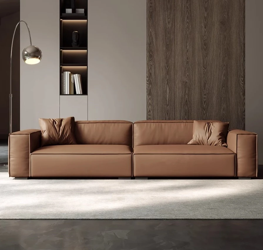 Curated visual reference: Gallery Detail: Italian Minimalist Leather Sofa Set