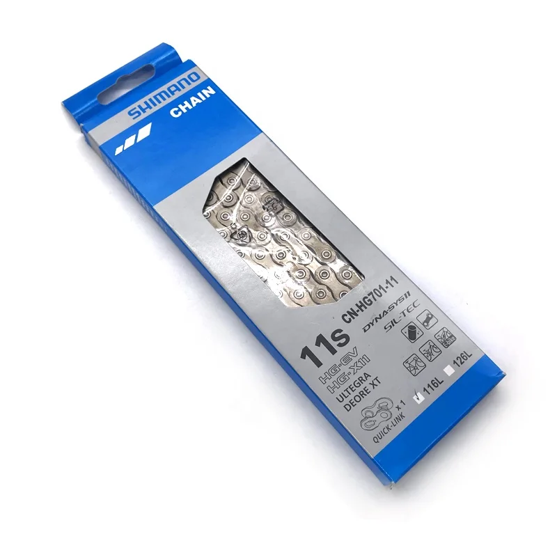 Цепь велосипедная SHIMANO HG601 HG701 HG901, цепь для горного велосипеда на 116L с волшебной пряжкой, Шоссейная цепь для горного велосипеда, 11 скоростей