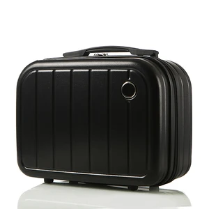 High Quality Women's Floral Letter Printed ABS PU Silk PC Cosmetic Bag Fashionable Zipper Portable Beauty Makeup Case Business