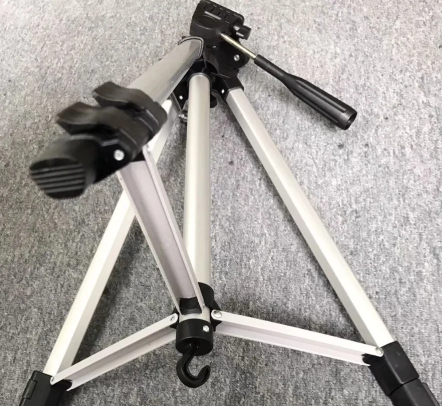 Metal Profssonal Tripod 330A Hand Rod Lifting 1350mm Max Load 3kg for DSLR Camera
