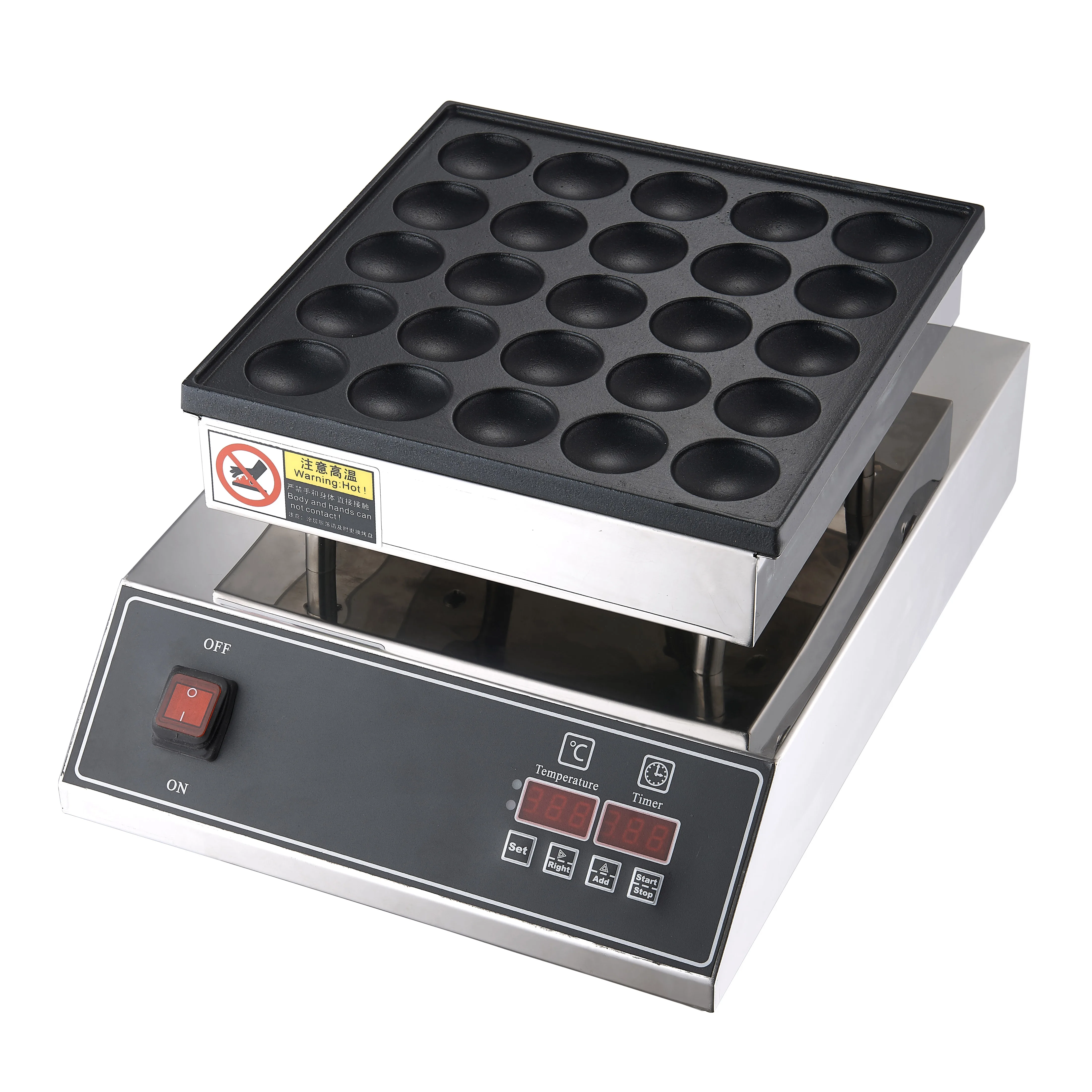 
 Hot baking equipment commercial electric poffertjes grill mini 25 pancake maker machine digital  