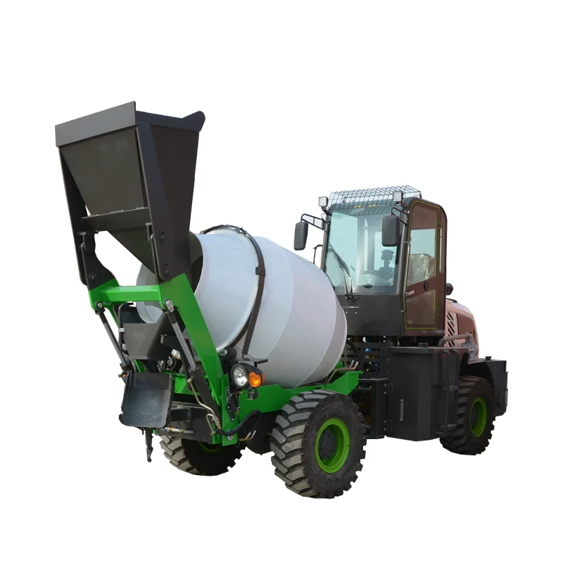Self Loading Concrete Mixer Mini Cement Mixer Truck Self Propelling and Rotating