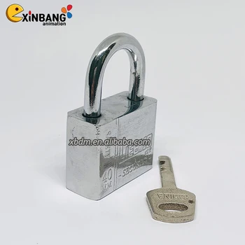 Top Safety Samples Can Be Used with a 40mm Safety Padlock, Nickel Plated Iron Padlock, for Cabinet Doors