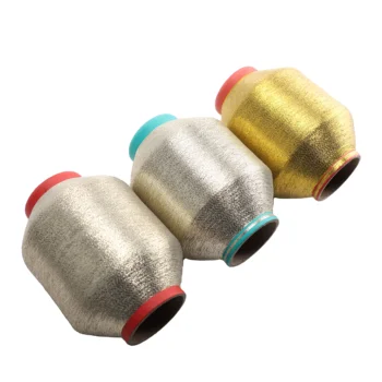 High Quality 75D 1/110'' MH Type Gold Series Metallic Yarn Lurex Thread Variable Weight For Weaving