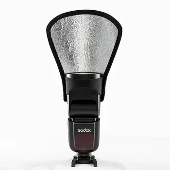 KALIOU 2in1 Camera Flash Reflector Speedlite Mini Diffuser Double-Sided Foldable Softbox for Godox TT520II TT600 V1 Triopo detail image