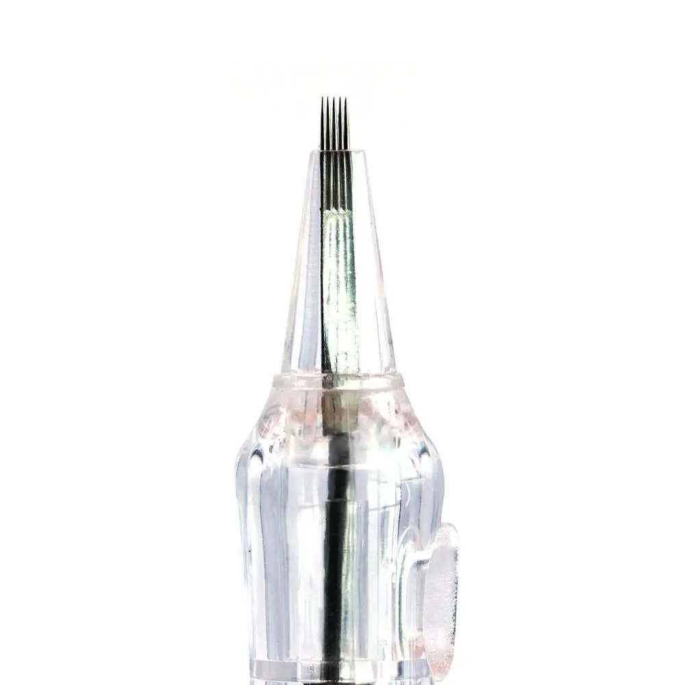 15 Pcs Goochie A8 Permanent Makeup Machine Replace Needle Cartridge R1R3 R5 F5