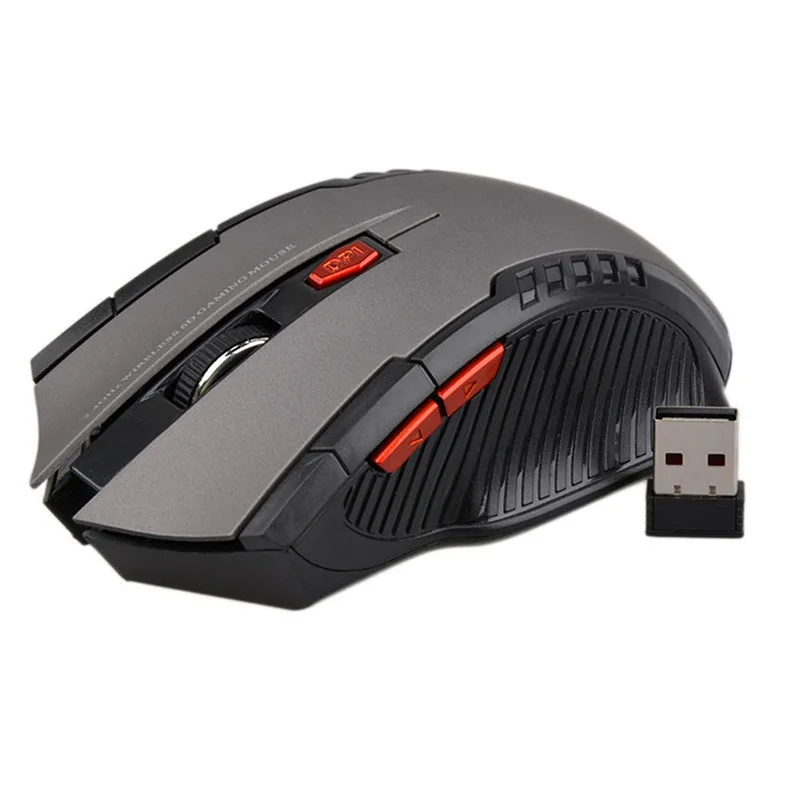 2 Mouse Ottico Wireless 2.4GHz Con Ricevitore USB – DPI Regolabile, Ergonomico, Per PC E Laptop