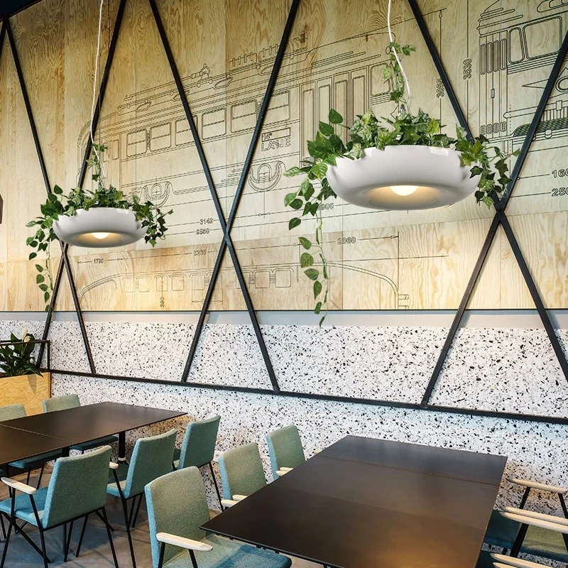 Transform Your Room with a Green Glow Warm White Hanging Plant Lamp for Modern Décor Lovers