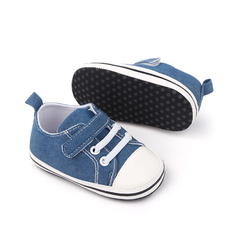 Hot Selling Soft Sole Patchwork Canvas Baby Newborn Toddler Shoes Casual Cheap Canvas Shoes 2022 details
