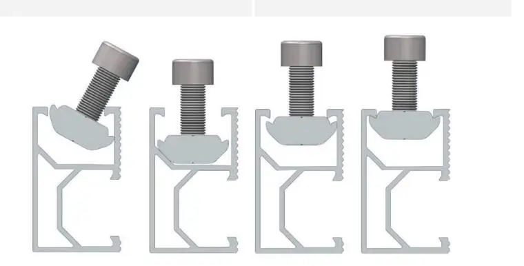 Hot Sales Solar Panel Mounting Structure Rail Aluminum Rail for Solar Roof Installation