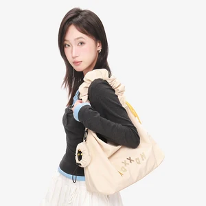 NOXXON Puffer Shoulder Bag Nylon College Shoulder Bag Designer Crossbody Bag for Girls