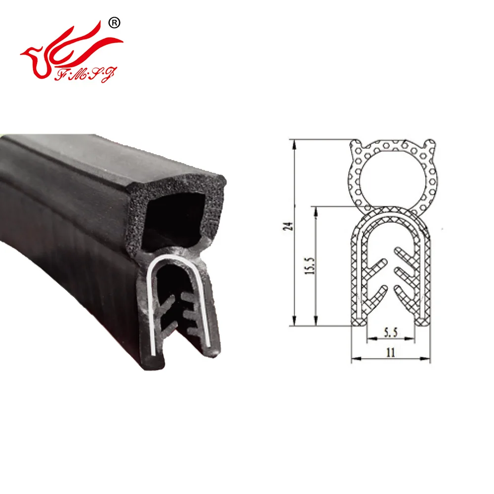 Customize Car Window Rubber Seal Rubber Product Automotive Rubber Door