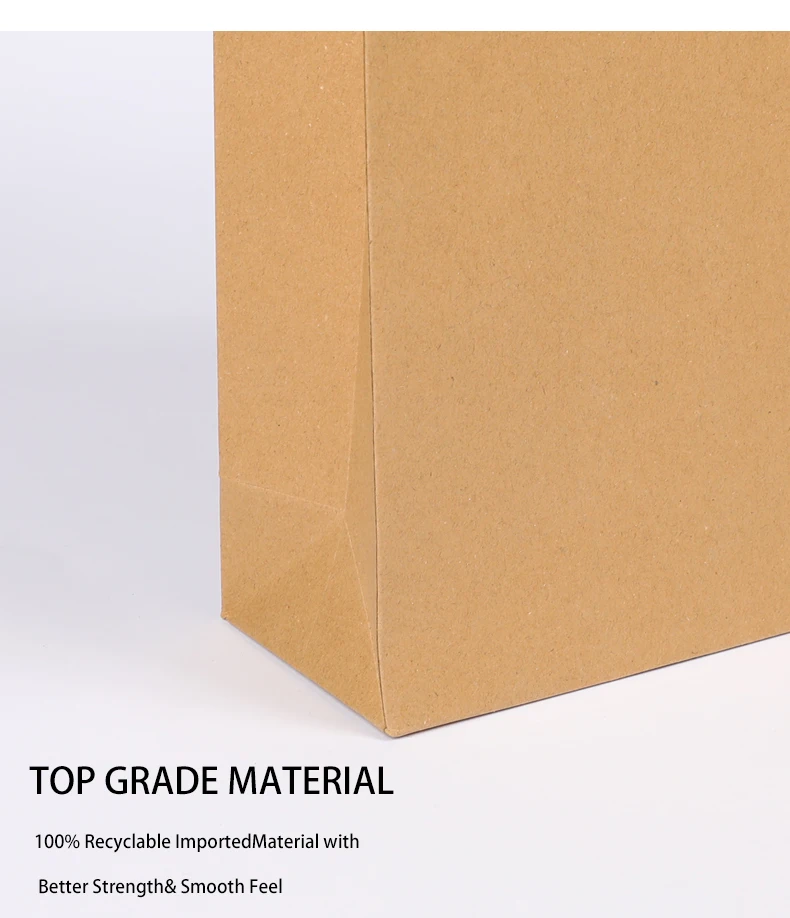 Folding shopping paper bags kraft paper bags wholesale customized paper bags with logo printing