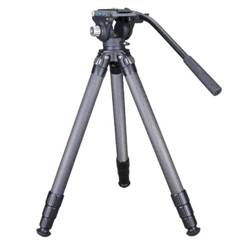 The Newest Heavy Duty Carbon Fiber  Tripod  With Fluid Ball Head  for Camera and Shooting Tripod  Camera  Tripod for Hunting  DM