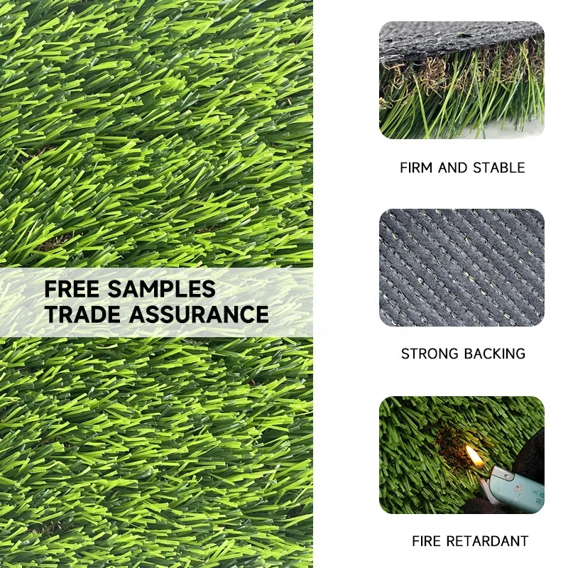 Artificial Grass Centerpiece Premium Artificial Turf Carpet Triple Backing Residential Realistic Luxury Artificial Grass