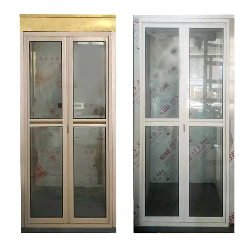 Latest Styles Fire Rated Elevator Doors Elevator with Two Doors Folding Elevator Door Price Used in Home