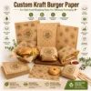 Papel Kraft para hamburguesas
