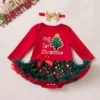 set da 2 pezzi per albero di Natale rosso