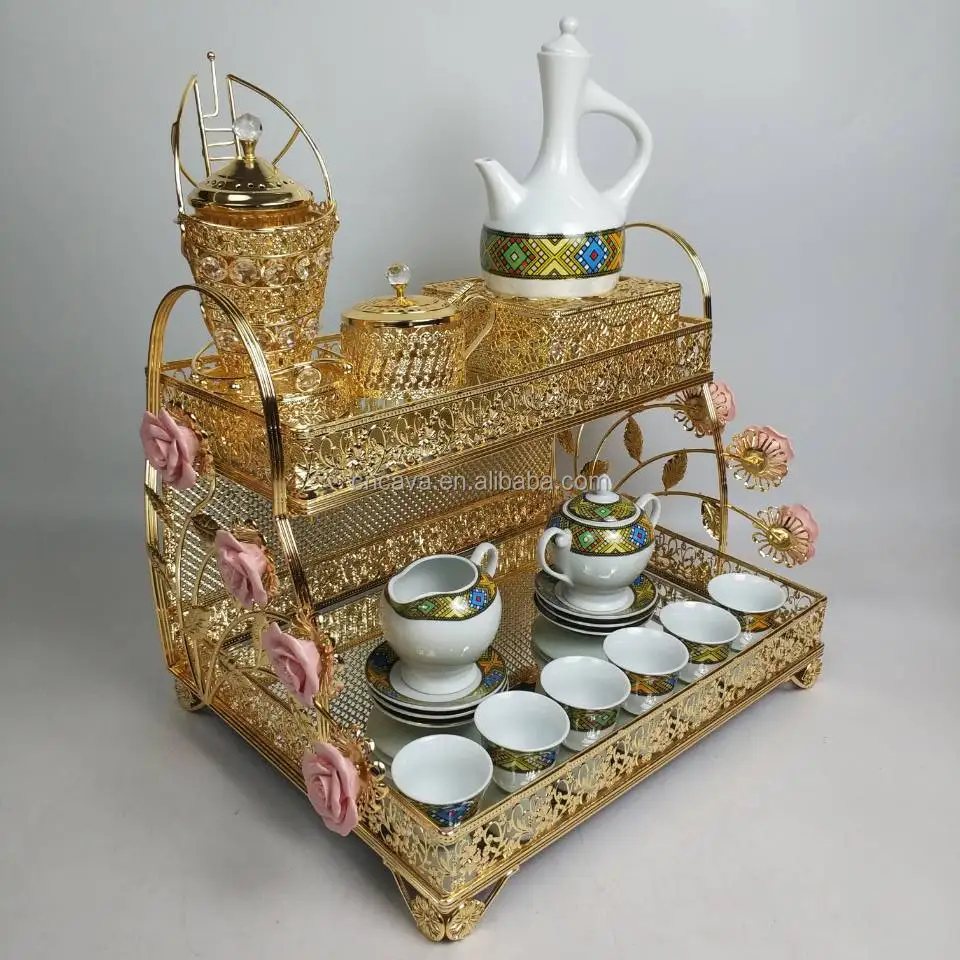 Habesha New Iron Coffee Rekebot with Tilet Set - Eco-Friendly Design ...