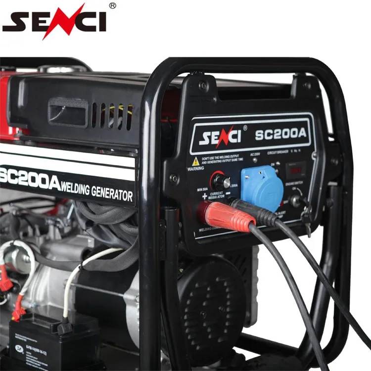 Senci Diesel Generator Welding Machine 5kva 200 Amp AVR Home Use Heavy Duty for DC Welding and DC Generator Output for Sale