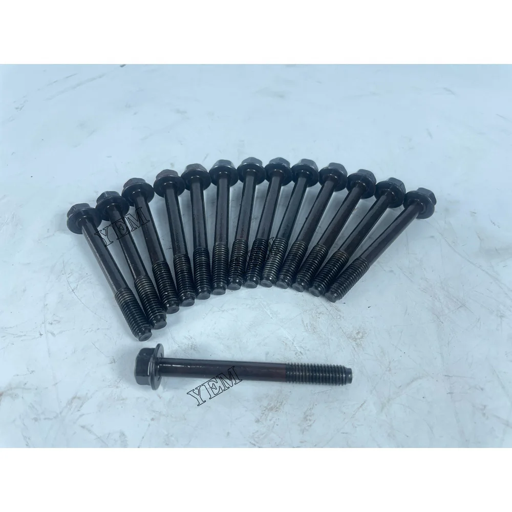 For Yanmar 3TNM68 Cylinder Head Screw 119266-01200 Standard Size Engine Parts