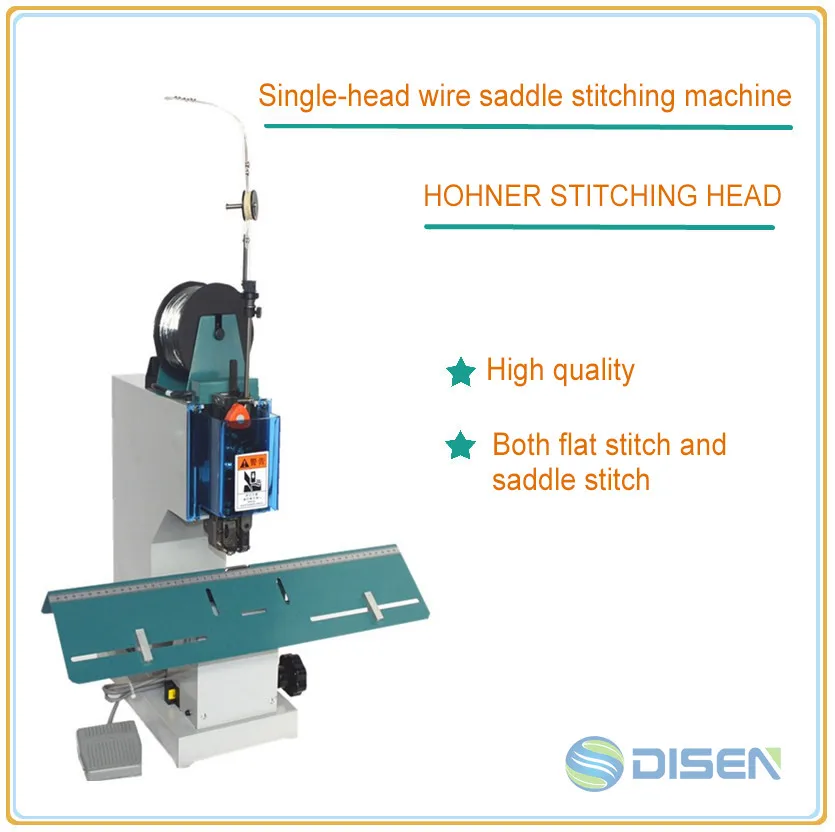 Notebook Book Folding Binding Single Head Wire Saddle Stitch Machine Manual Saddle Stitching Machine for Booklet Paper Suits