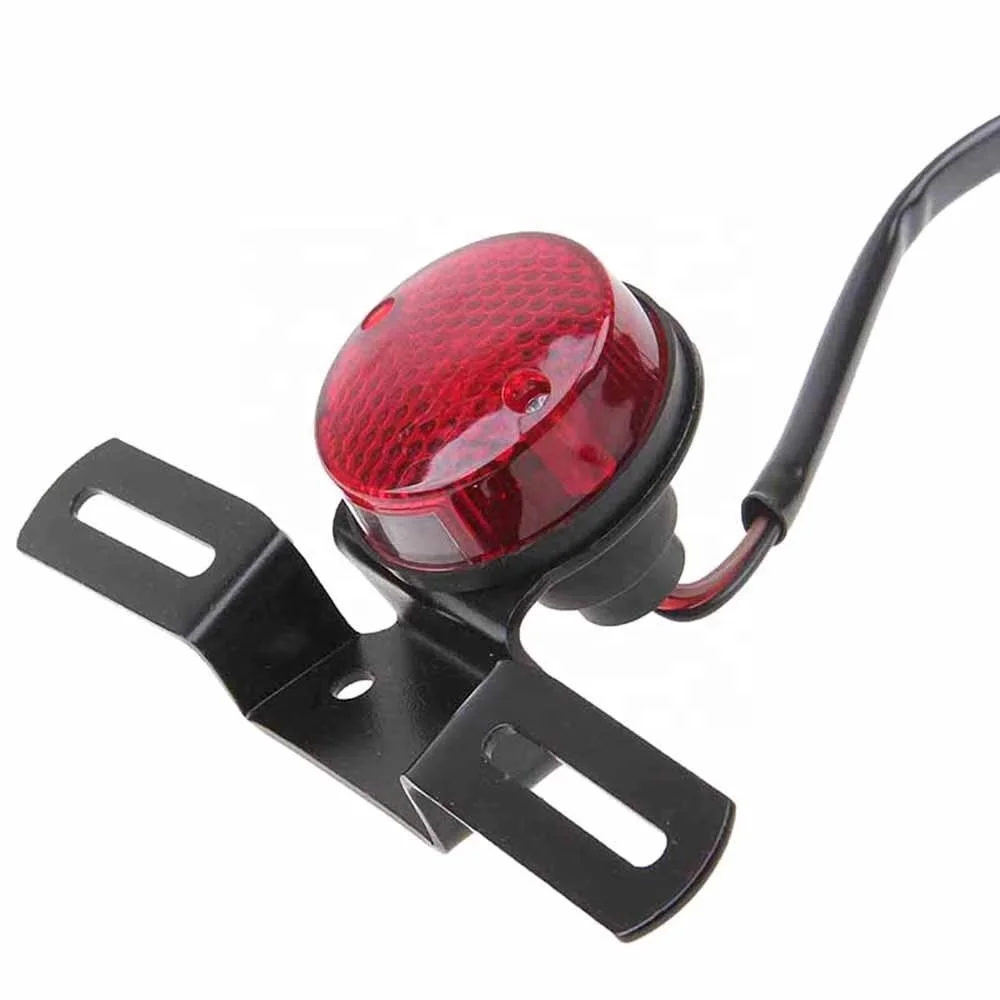 Круглый задний фонарь для мотоцикла галогенная лампа тормозные задние фонари задний фонарь для Harley скутера чоппера пользовательский Bobber Cafe Racer
