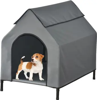 factory direct sale elevated dog kennel holds 40 pounds cat and dogs for Labrador french bulldog elevated pet house