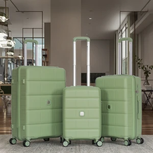 Durable PP Expandable Trolley Suitcases 20/24/28" International Travel Luggage Set With TSA Lock Premium Carry-On Travel Bag