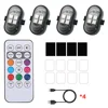 4 Pcs Strobe Light+Wireless Remote