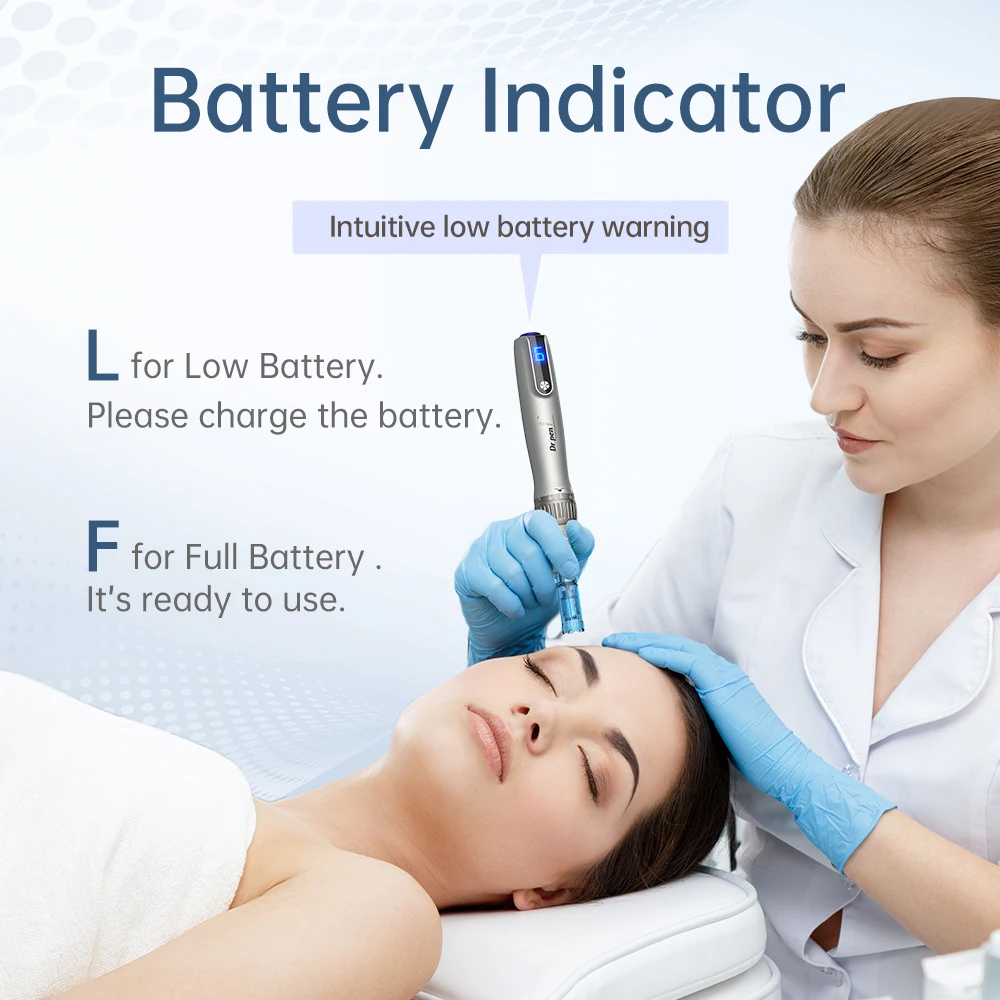 Professional Cordless Microneedling Pen Dr.pen with 2 Replacement Cartridges Home Use Beauty Equipment