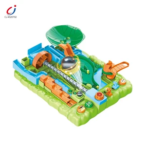 Chengji Funny Kids Roll Ball Toys Children Montessori Game Baby Ball Track Toys Educational Jungle Crossing Adventure Board Game