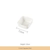 White 3-inch Square Dish